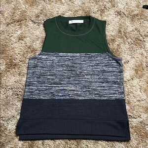 Rag & Bone Bowery Emerald Stripe Colorblock Muscle Tank Size XS